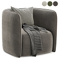 Fauteuil modern single sofa 3d model