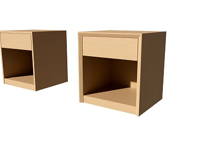 Modern bedside table 3d model