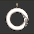 Modern pendant pendant gemstone pendant diamond pendant 3d model