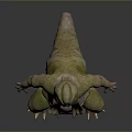 Fantasy Creature Character Design With Green Yellow Skin Muscular Limbs And Sharp Claws