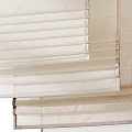 Layered Neutral Tones Curtains And Blinds For Home Interior Design
