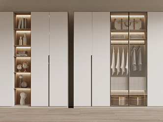 Modern wardrobe 3d model