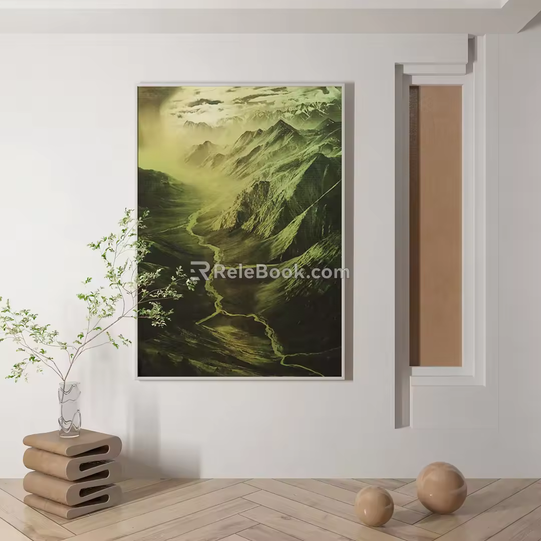 Modern Decorative Painting Abstract Decorative Painting 3d model