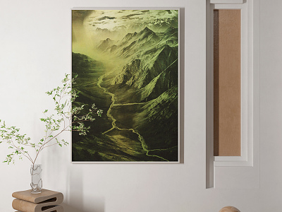 Modern Decorative Painting Abstract Decorative Painting 3d model