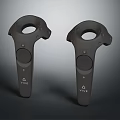 VIVE Dual Gray VR Controllers With Ergonomic Grip And Trackpad For VR Headsets