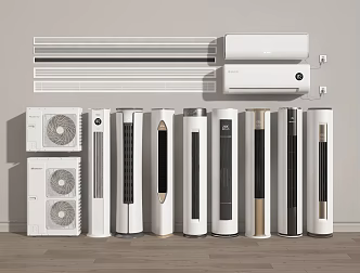 modern air conditioning 3d model