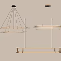 Modern chandelier 3d model