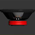 High Performance Commercial Speaker with Black Enclosure White Cone and Red Base Terminal Connectors