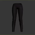 Comfortable Black High Waist Slim Fit Leggings With Stretch Fabric For Daily Wear