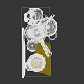 Complete Kitchenware Collection With Pots Pans Bowls Wooden Cutting Board And Utensils On Shelf