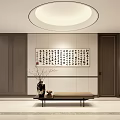 Art installation end scenery ornaments photo lamp combination 3d model
