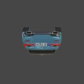 Blue BMW Sedan With Modern Sporty Exterior And Alloy Wheels Design