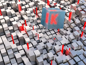 Creative sci-fi chip scene technology decoration 3d model