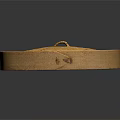 Traditional Round Bamboo Steamer Lid With Woven Pattern Wooden Frame And Metal Clasp