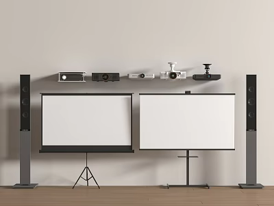 Projector screen 3d model
