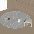 Round carpet 3d model