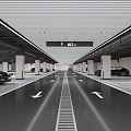 Underground Parking Underground Garage Public Parking Indoor Parking Mall Parking 3d model