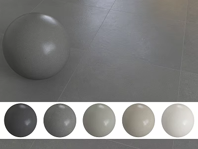 Spherical Components Showcasing Various Color Shades From Dark Gray To White 3d model
