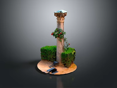 Columns Stone Columns Stone Columns Old Columns Roman Columns Roman Columns Classical Columns Greek Columns 3d model