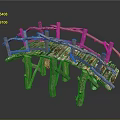 Rustic Handcrafted Twig Bridge Structure With Wooden Planks And Natural Branches