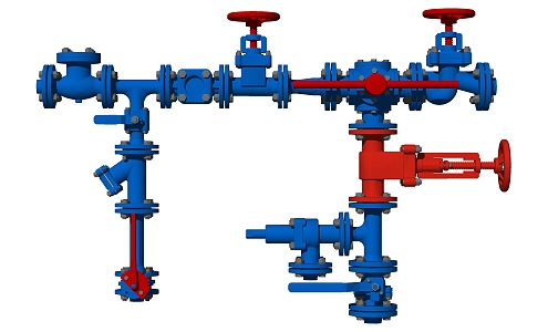 Modern Industrial Equipment Pipeline Valve Equipment 3d model