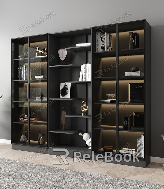 Modern Bookcase Locker model