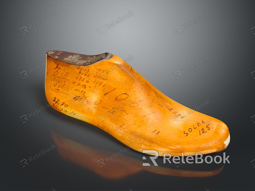 Shoe molds Wooden shoe molds model