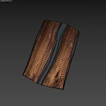 Handcrafted Wooden Slab Featuring Blue Resin Fill And Natural Grain Texture