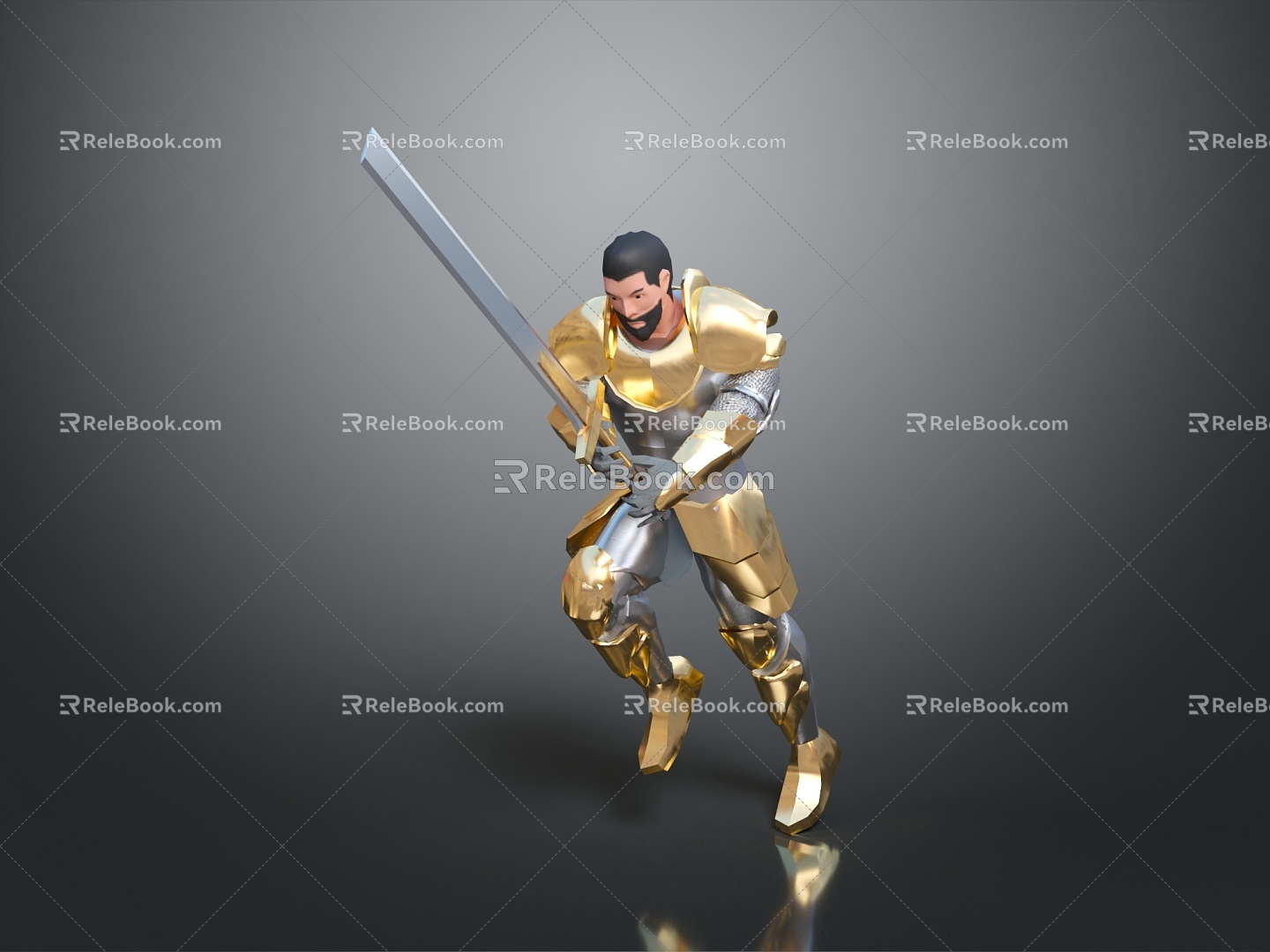 Western Samurai Western Warrior Western Hero Western Warrior Knight Hero Ancient Warrior Paladin 3d model