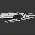 Futuristic White Red Sleek Spaceship Design For Cosmic Exploration And Travel