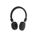 Black Over Ear Headphones With Comfortable Ear Cups And Adjustable Headband