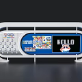 Modern Exhibition Island Featuring Screen Display Cartoon Character Product Display And Teddy Bear