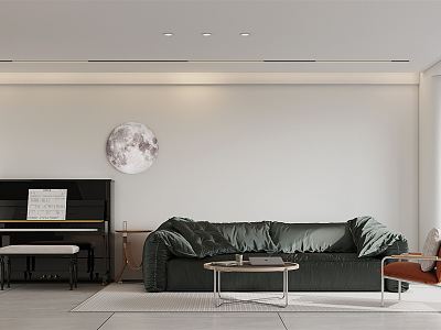 Quiet Living Room Simple 3d model