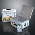 Vault-Tec Collectible Open And Closed Boxes With Decorative Label Design