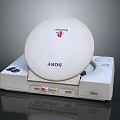 ANOS Retro Gaming Console With Circular Top Cover Colorful Logo And AV Ports