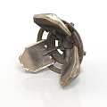 Industrial Metallic Mechanical Part With Gear Like Structure And Multi Blade Design