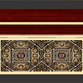 Open Treasure Chest With Purple Lid Golden Decorations And Red Velvet Interior