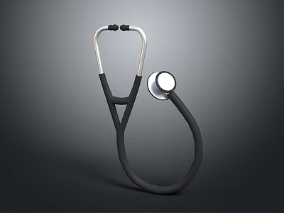 High Quality Professional Medical Stethoscope Device For Clinical Diagnosis And Healthcare 3d model