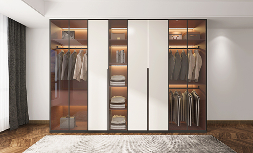 Modern wardrobe 3d model