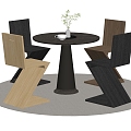 Modern Leisure Tables and Chairs Negotiation Tables and Chairs Dining Tables and Chairs 3d model