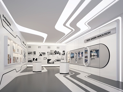 Modern Exhibition Hall 3d model