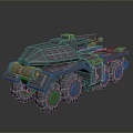 Military Truck Military Transporter Military Transporter Armed Transporter Armored Transporter 3d model