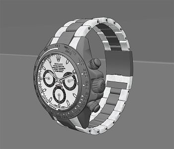 Modern Watch Rolex Watch Wrist Watch Mechanical Watch 3d model