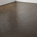 Elegant Dark Oak Herringbone Wooden Flooring With Natural Wood Grain Texture