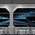 Modern Classroom Virtual Reality Laboratory 3d model