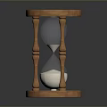 Wooden Stand Hourglass With Transparent Glass Body And Sand Timer For Home Decor