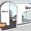 Tiffany Co Store Interior Design With Arched Entrance And Stylish Furniture
