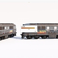 Modern Train Old Train Railcar 3d model