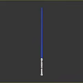 Blue Lightsaber Weapon With Silver Hilt And Glowing Long Blade