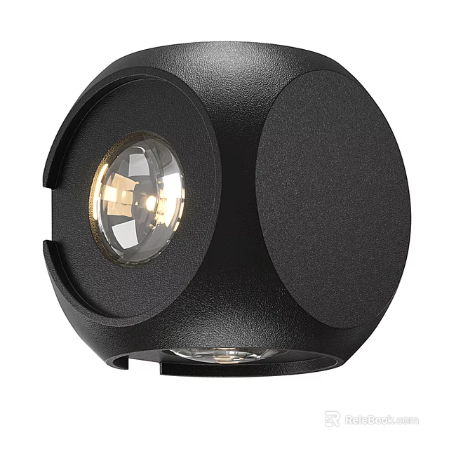Sleek Black Modern Downlight Spotlight Fixture With Dimmable LED Light For Indoor Home Decor 3d model 